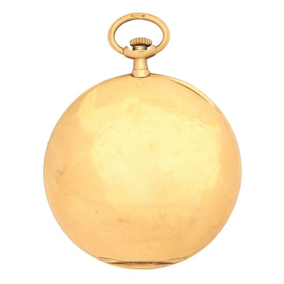 Swiss 18 carat gold open faced lever pocket watch Circa 1920 Swiss 18 carat gold open faced lever pocket watch Circa 1920