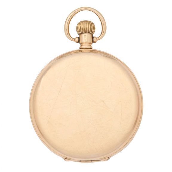 Swiss 9K gold hunting cased keyless lever watch Circa 1924 Swiss 9K gold hunting cased keyless lever watch Circa 1924