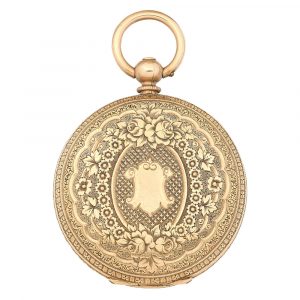 American 10K gold open faced lever pocket watch Circa 1885