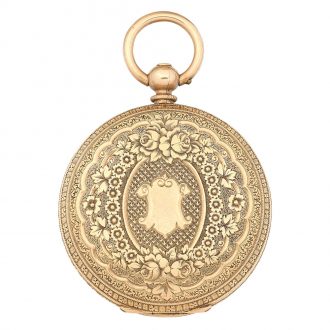 American 10K gold open faced lever pocket watch Circa 1885