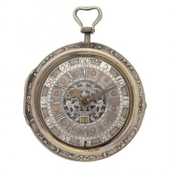 Dutch silver and enamel pocket watch with date Circa 1720 Dutch silver and enamel pocket watch with date Circa 1720