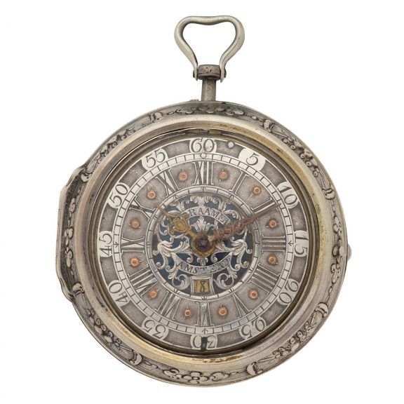 Dutch silver and enamel pocket watch with date Circa 1720 Dutch silver and enamel pocket watch with date Circa 1720