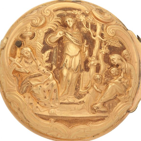 Fine English 20 carat gold triple cased verge watch Circa 1785 Fine English 20 carat gold triple cased verge watch Circa 1785