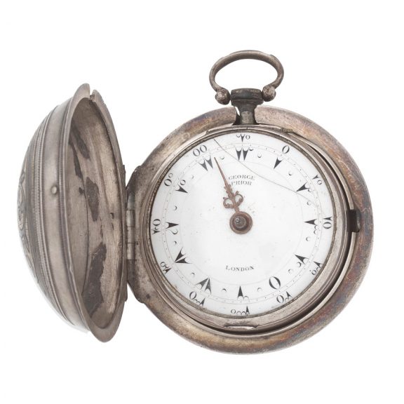 English silver pair cased key wind verge watch Circa 1805 English silver pair cased key wind verge watch Circa 1805