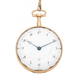 French gold open faced repeating cylinder watch Circa 1803