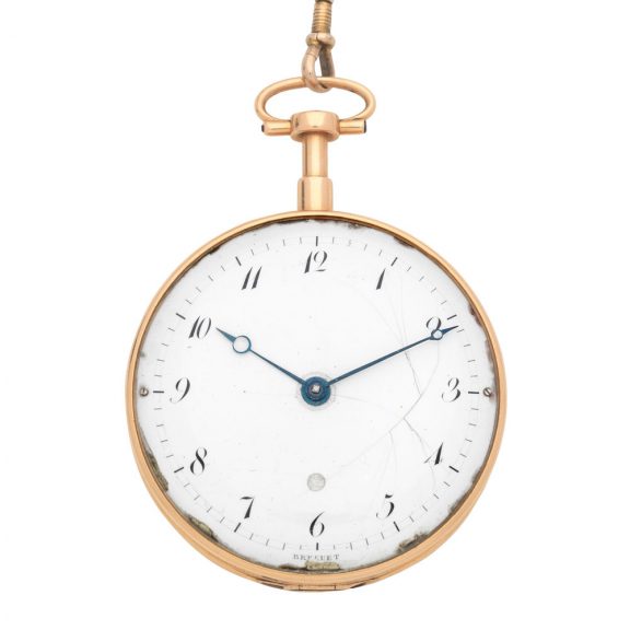 French gold open faced repeating cylinder watch Circa 1803 French gold open faced repeating cylinder watch Circa 1803