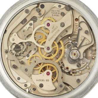 American steel keyless military chronograph Circa 1942