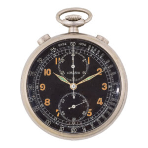 Fine Swiss stainless steel lever chronograph watch Circa 1940