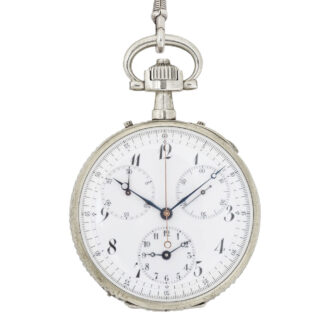 Fine German silver split seconds chronograph watch Circa 1900