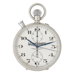 Swiss stainless steel split seconds chronograph Circa 1960