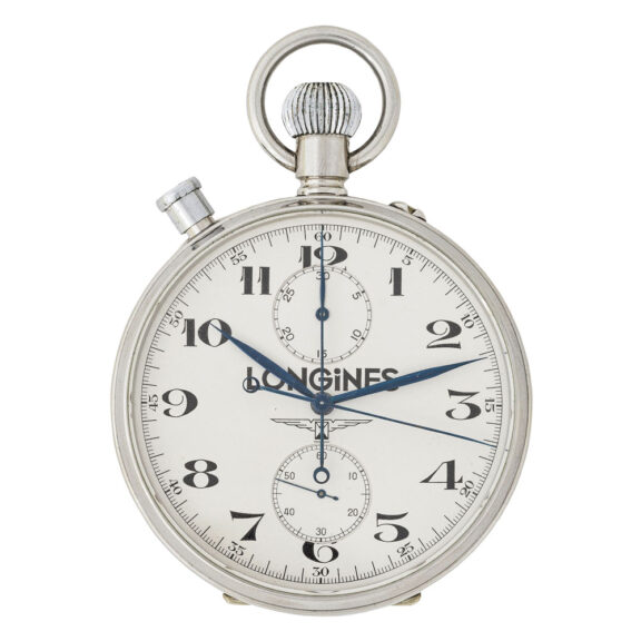 Swiss stainless steel split seconds chronograph Circa 1960