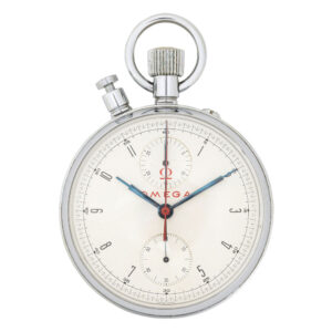 Swiss stainless steel split seconds chronograph Circa 1950