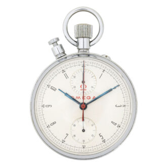 Swiss stainless steel split seconds chronograph Circa 1950