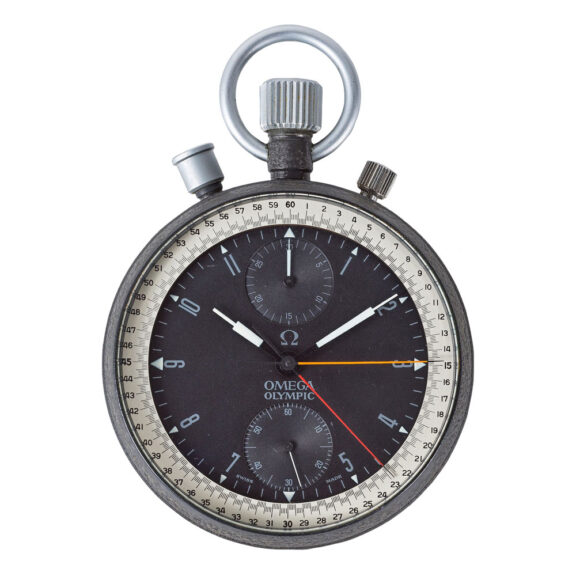 Swiss stainless steel split seconds chronograph Circa 1970