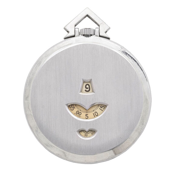 Swiss lever with jumping hours, minutes, seconds and date Circa 1930