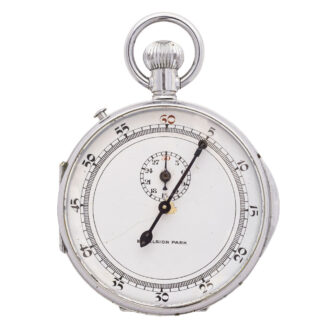 Fine Swiss stainless steel keyless chronograph Circa 1930