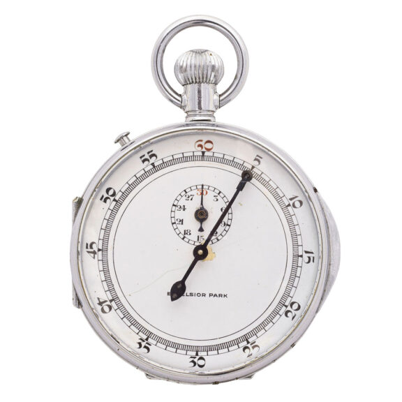 Fine Swiss stainless steel keyless chronograph Circa 1930