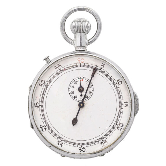 Fine Swiss stainless steel keyless chronograph Circa 1930