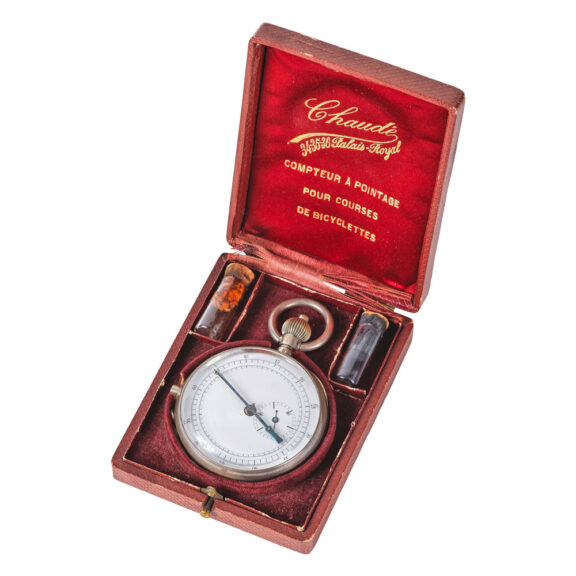 Unusual French chromed keyless inking stopwatch Circa 1930 Unusual French chromed keyless inking stopwatch Circa 1930