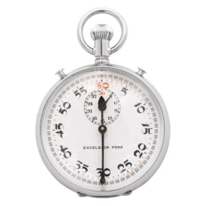 Fine Swiss stainless steel keyless chronograph Circa 1930
