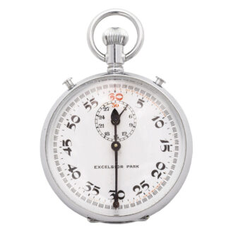 Fine Swiss stainless steel keyless chronograph Circa 1930