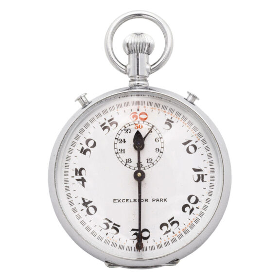 Fine Swiss stainless steel keyless chronograph Circa 1930