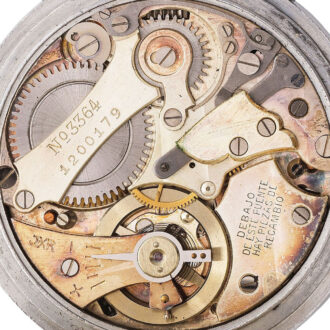 Fine Swiss stainless steel keyless chronograph Circa 1930