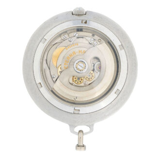 Thin Swiss stainless steel automatic watch with date Circa 1957