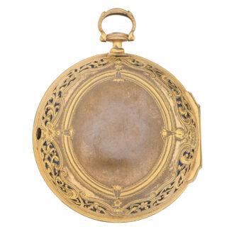 English gilt and gem set pair cased coach watch Circa 1780