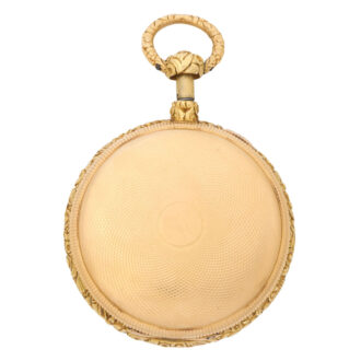English 18K gold quarter repeating key wind watch Circa 1777