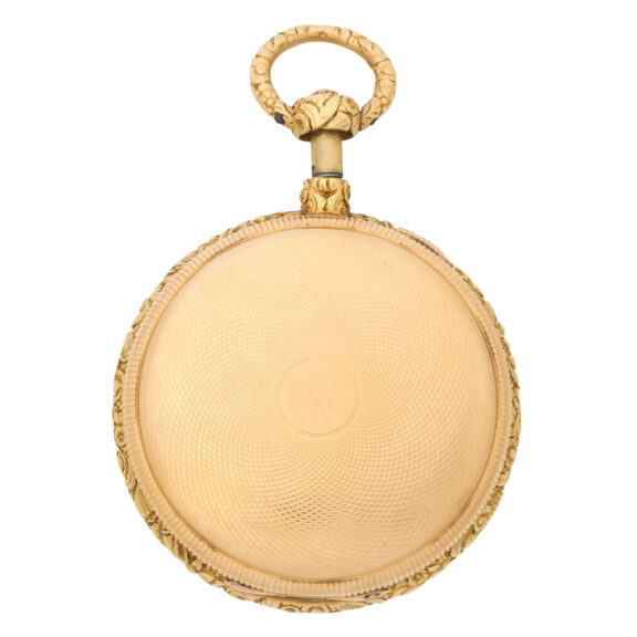 English 18K gold quarter repeating key wind watch Circa 1777 English 18K gold quarter repeating key wind watch Circa 1777