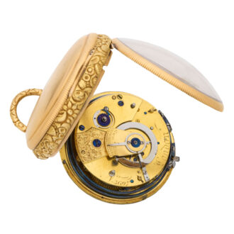 English 18K gold quarter repeating key wind watch Circa 1777