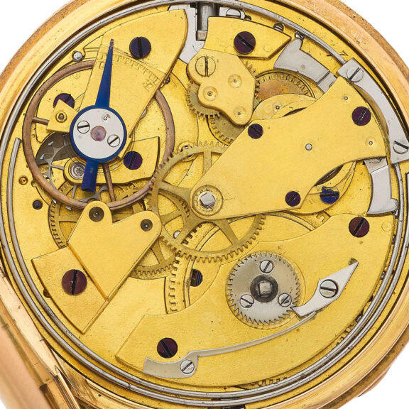 French 18K gold quarter repeating cylinder watch Circa 1830 French 18K gold quarter repeating cylinder watch Circa 1830