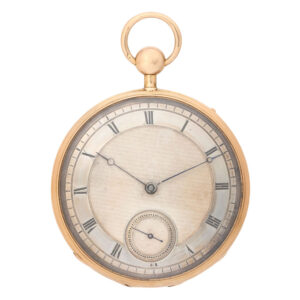 French 18K gold quarter repeating cylinder watch Circa 1830