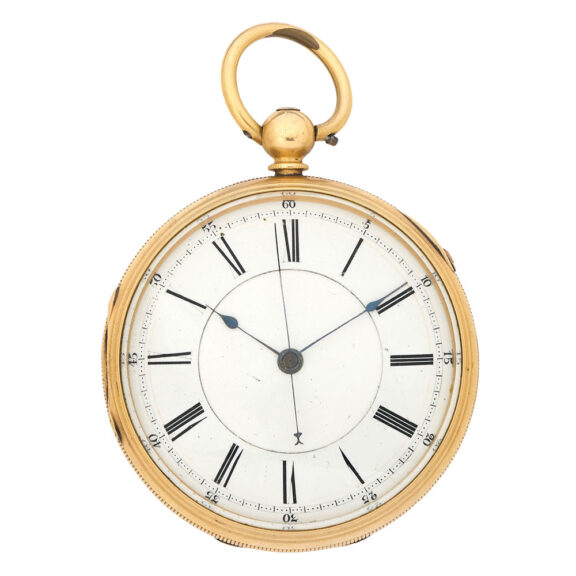 English 18K gold lever center seconds watch Circa 1870 English 18K gold lever center seconds watch Circa 1870