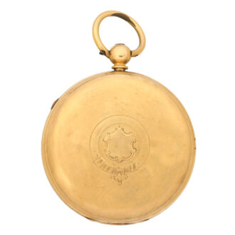 English 18K gold lever center seconds watch Circa 1870 English 18K gold lever center seconds watch Circa 1870