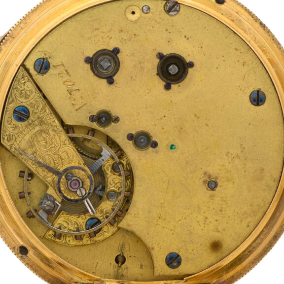 English 18K gold lever center seconds watch Circa 1870 English 18K gold lever center seconds watch Circa 1870