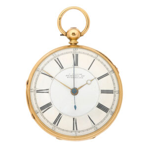 English 18K gold center seconds lever watch Circa 1858