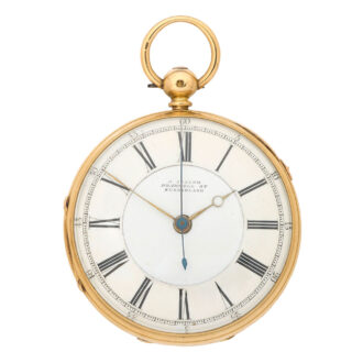English 18K gold center seconds lever watch Circa 1858