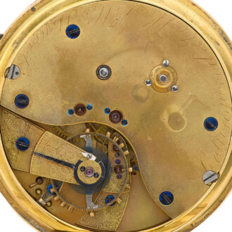 English key wind lever watch with stoppable seconds Circa 1834