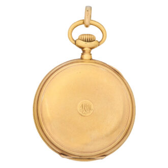Swiss 18 carat gold open faced keyless ladies' watch Circa 1899