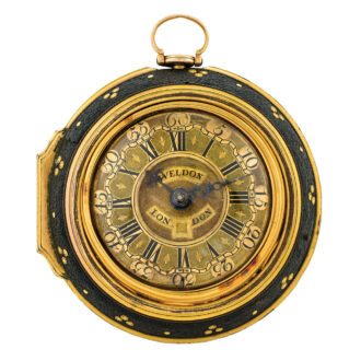 English gold pair cased verge watch with date Circa 1754