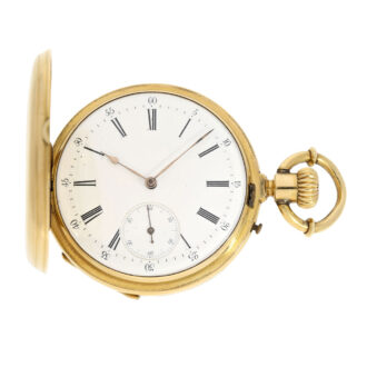 Swiss 18k gold hunting cased ankerchronometer Circa 1865 Swiss 18k gold hunting cased ankerchronometer Circa 1865
