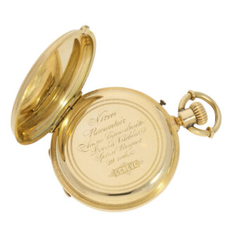 Swiss 18k gold hunting cased ankerchronometer Circa 1865 Swiss 18k gold hunting cased ankerchronometer Circa 1865