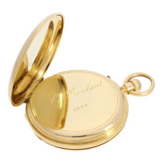 Very fine English gold hunting cased lever watch Circa 1875