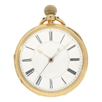 English deck watch with stoppable center seconds Circa 1880 English deck watch with stoppable center seconds Circa 1880