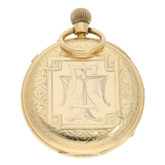 English deck watch with stoppable center seconds Circa 1880 English deck watch with stoppable center seconds Circa 1880