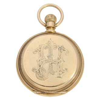 Swiss gold open faced ankerchronometer watch Circa 1870