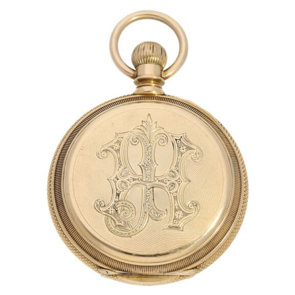 Swiss gold open faced ankerchronometer watch Circa 1870 Swiss gold open faced ankerchronometer watch Circa 1870