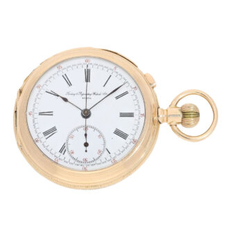 Swiss 14k gold 5 minute repeating chronograph Circa 1910